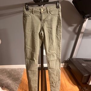 Blue spice olive green jeans